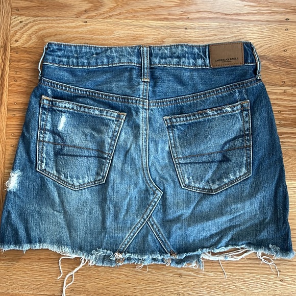 American Eagle denim mini skirt size 0 - Picture 2 of 4